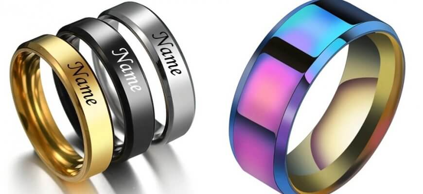 Кольца со своей надписью