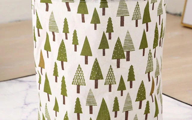 Тканевая корзина для белья