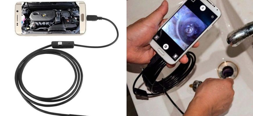 Эндоскопическая камера для телефона