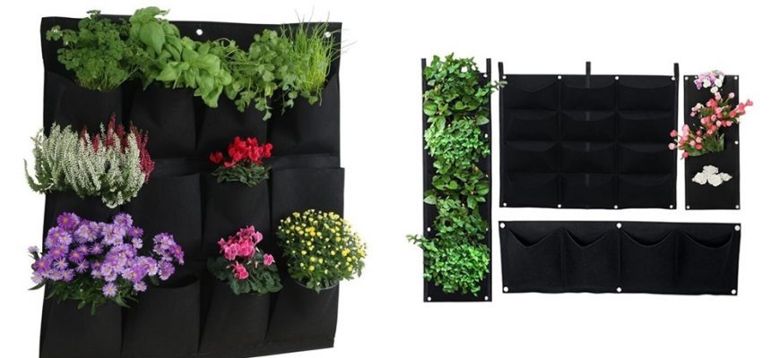 Настенные карманы для цветов