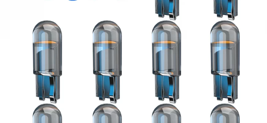 Автомобильная светодиодная лампа 10x T10/W5W