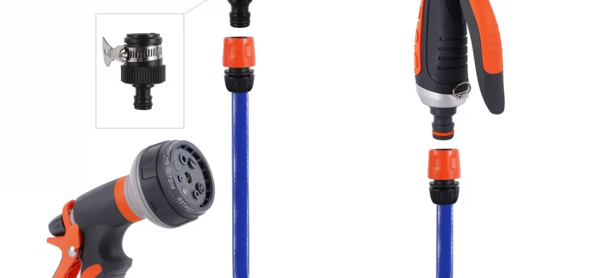 Регулируемый 8-функциональный водяной пистолет