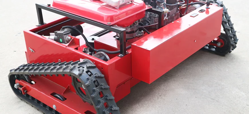 Роботизированная электрическая газонокосилка с дистанционным управлением