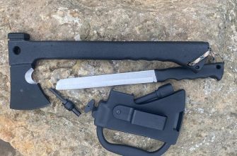 Топор многофункциональный СССР 3 в 1 с встроенным ножом розжигом свистком